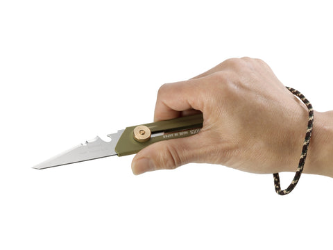 Couteau de camping utilitaire, olive