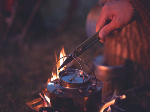 Couteau de camping utilitaire, olive